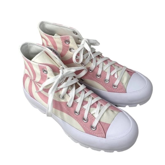 Converse Chuck Taylor Lugged Shoes Skate Women Casual Pink Candy Canvas A10016C - Picture 8 of 10